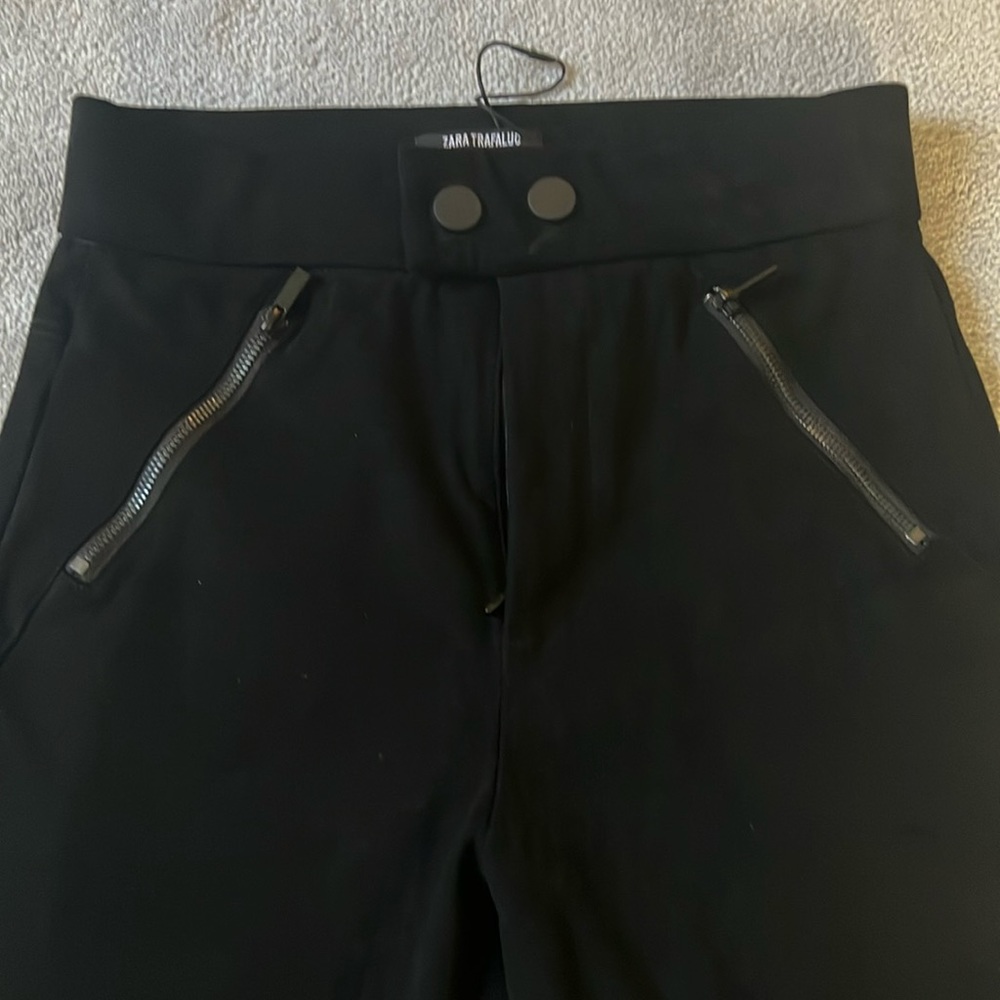 Zara Faux Suede high waisted leggings XS